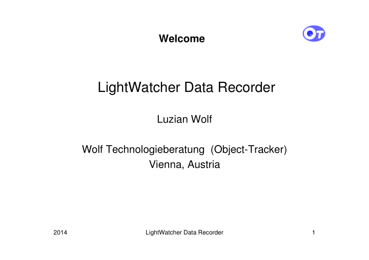 lightwatcher data recorder