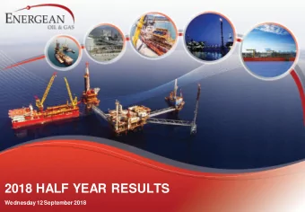 2018 HALF YEAR RESULTS  Wednesday 12September 2018  Disclaimer This presentation may contain
