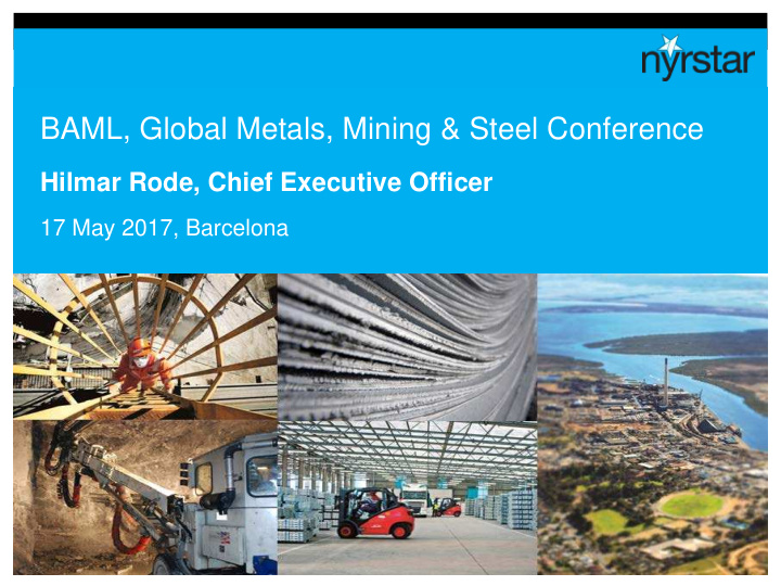 baml global metals mining steel conference