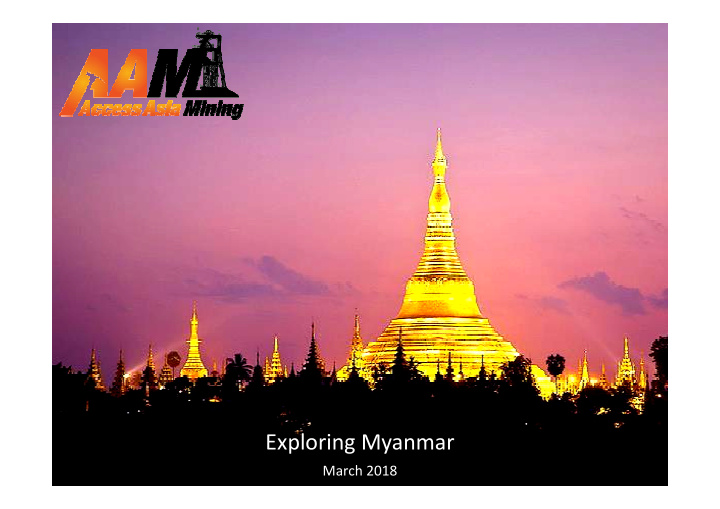 exploring myanmar