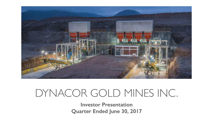 dynacor gold mines inc
