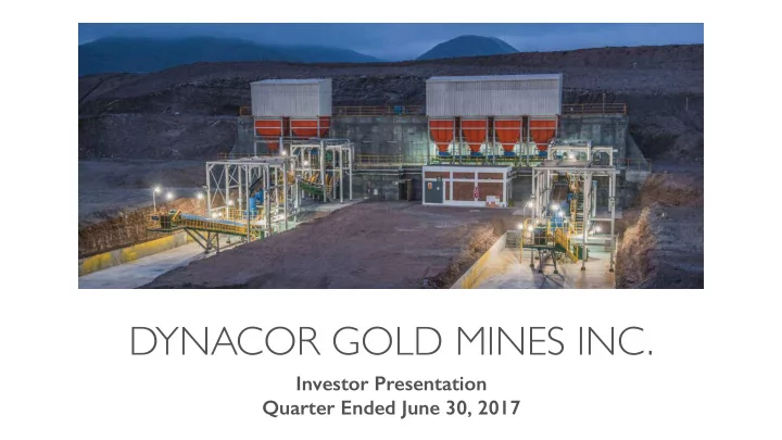 dynacor gold mines inc