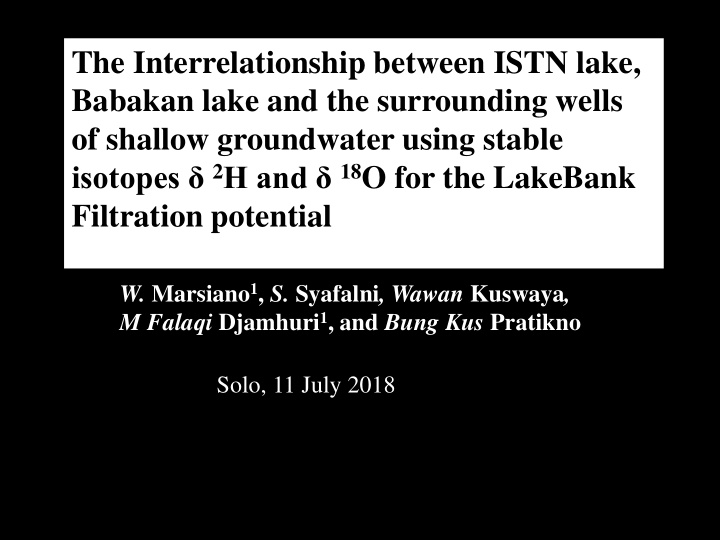 the interrelationship between istn lake