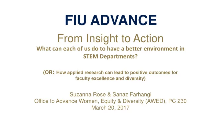 fiu advance
