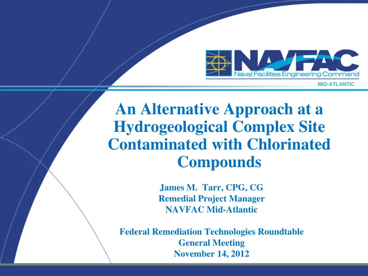 an alternative approach at a hydrogeological complex site