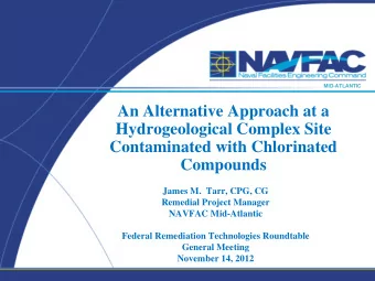 An Alternative Approach at a  Hydrogeological Complex Site  Contaminated with Chlorinated