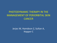 photodynamic therapy in the management of periorbital