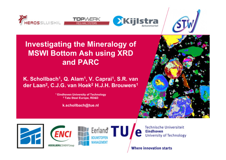 investigating the mineralogy of mswi bottom ash using xrd