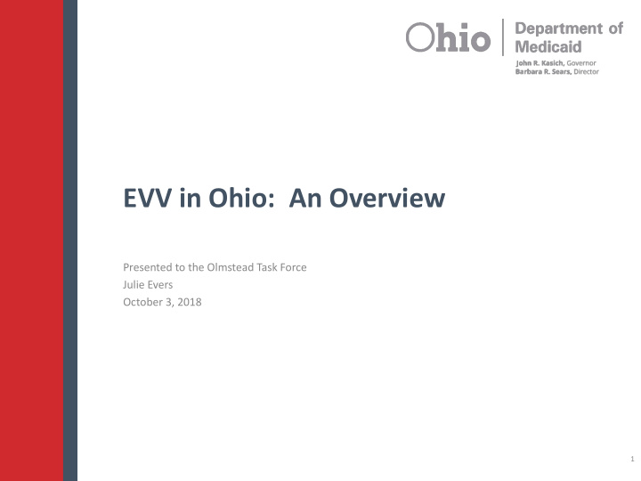 evv in ohio an overview