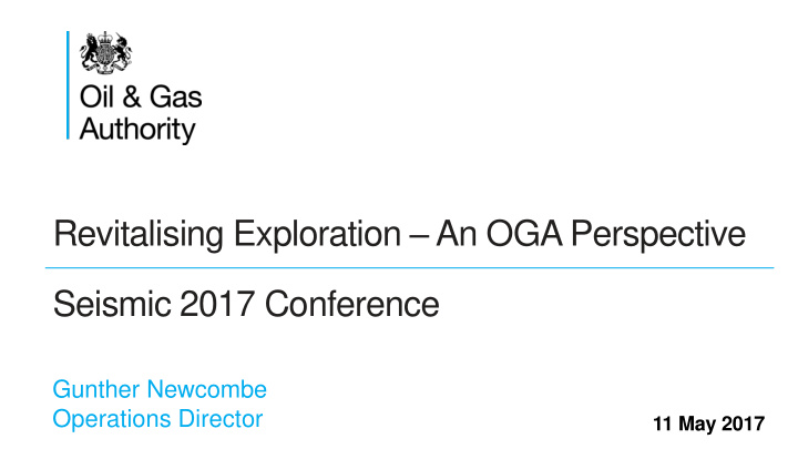 revitalising exploration an oga perspective seismic 2017