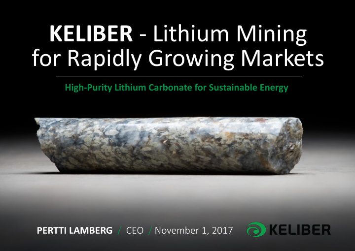 keliber lithium mining