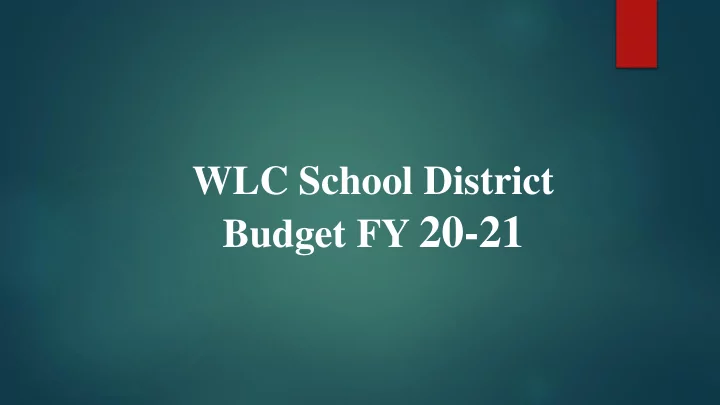 budget fy 20 21 welcome warrant article 4 operating budget