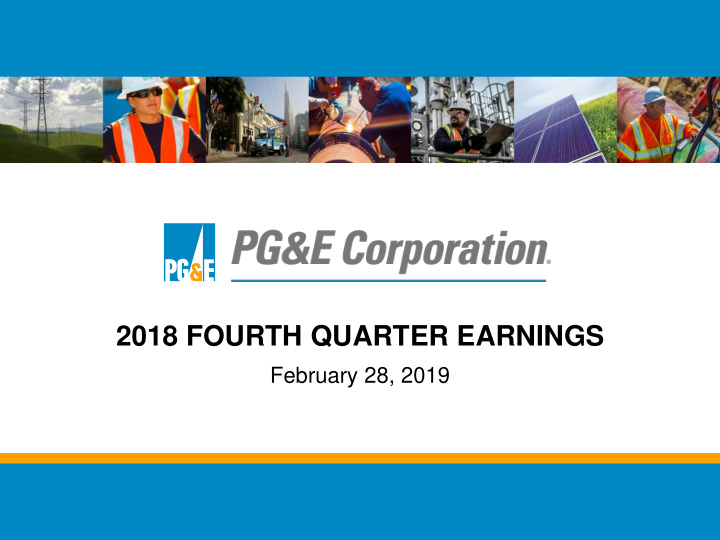 2018 fourth quarter earnings