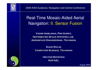 Real-Time Mosaic-Aided Aerial  Navigation: II. Sensor Fusion