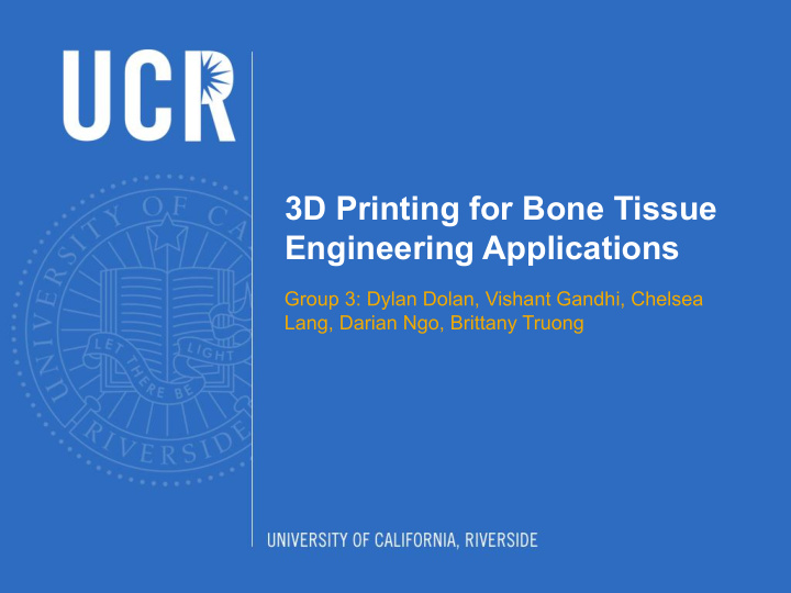 3d printing for bone tissue engineering applications