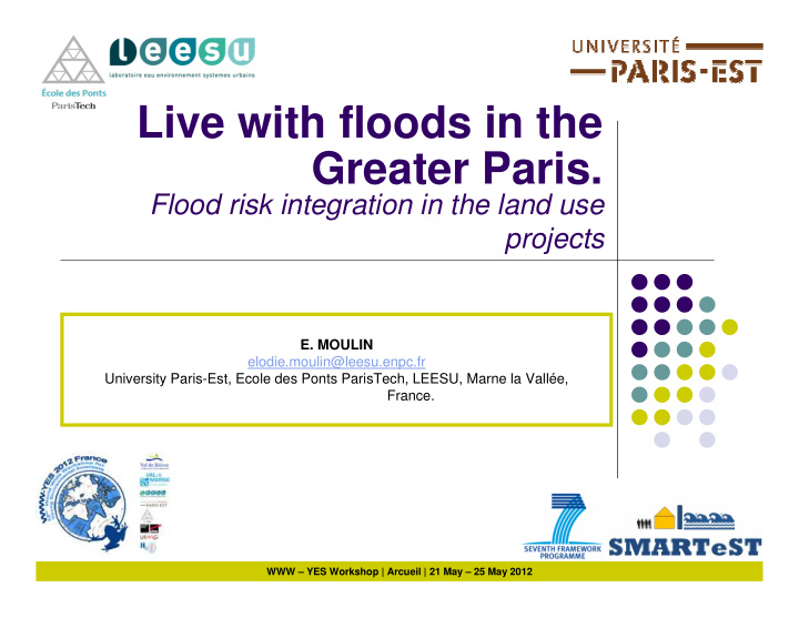 live with floods in the greater paris