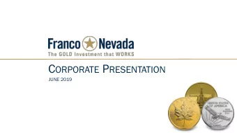 CAUTIONARY STATEMENT  Forward Looking Statements This presentation contains forward looking