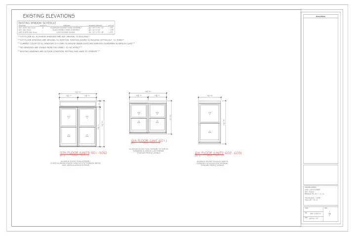 existing elevations