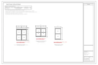 EXISTING ELEVATIONS  General Notes  EXISTING WINDOW SCHEDULE  LOCATION                           /