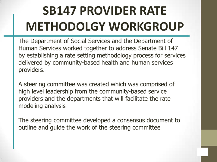 sb147 provider rate