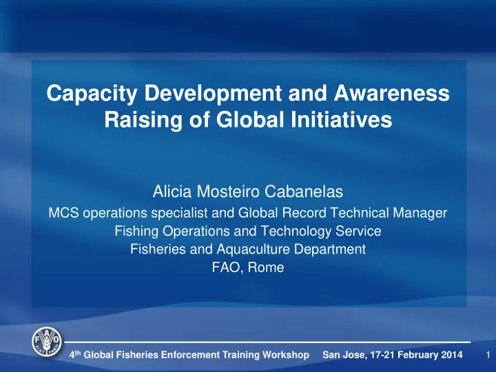 alicia mosteiro cabanelas mcs operations specialist and