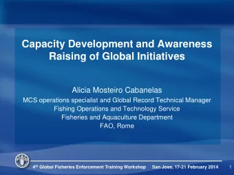 Alicia Mosteiro Cabanelas  MCS operations specialist and Global Record Technical Manager  Fishing