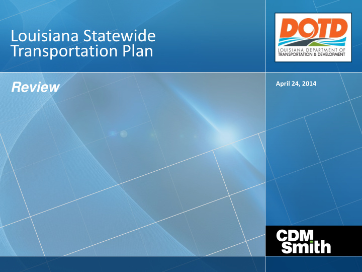 louisiana statewide transportation plan