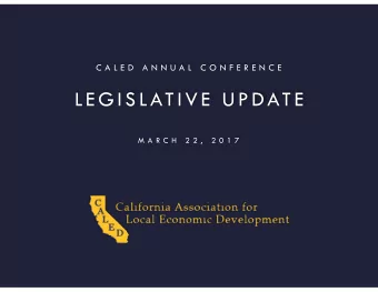 LEGISLATIVE UPDATE  M A R C H  2 2 ,  2 0 1 7    L E G I S L A T I V E  A C T I O N  C O M M I T