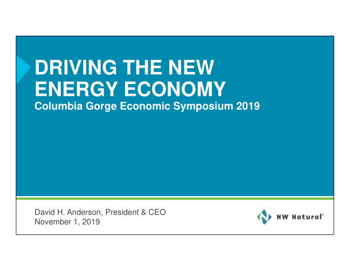 driving the new energy economy