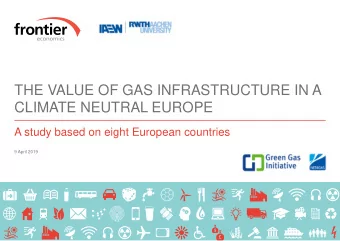 CLIMATE NEUTRAL EUROPE  A study based on eight European countries  9 April 2019 Our study : An