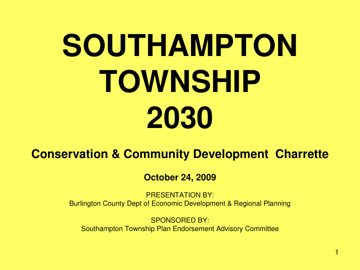 southampton township 2030