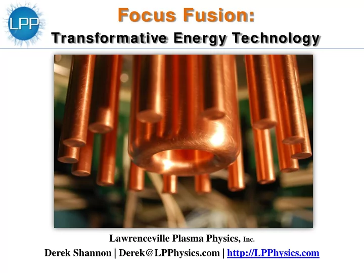 focus fusion