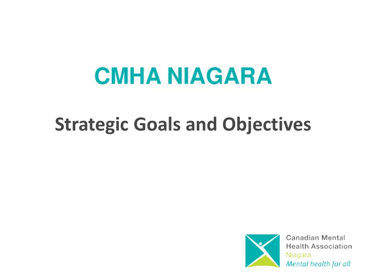 cmha niagara