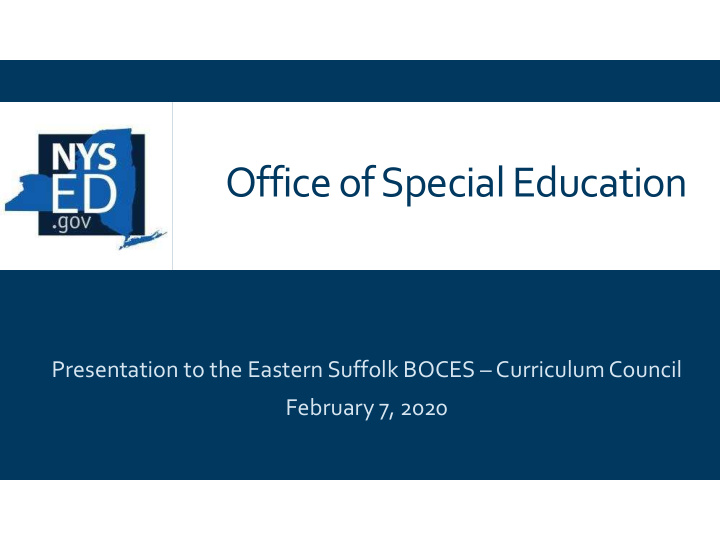 office of special education