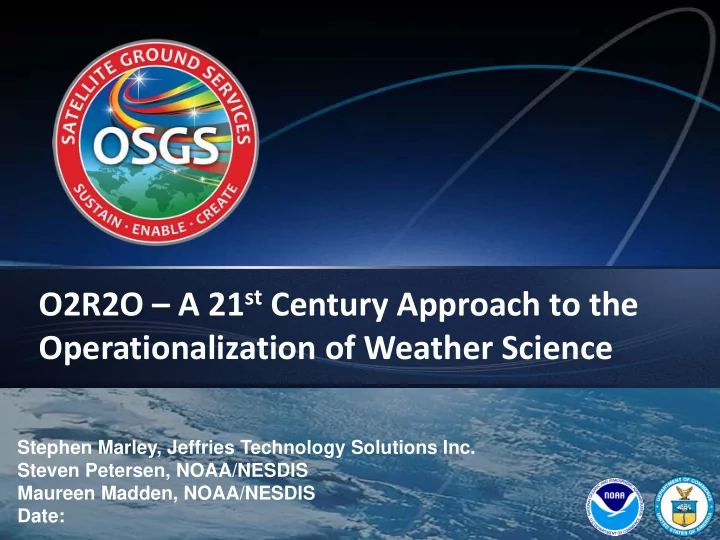 o2r2o a 21 st century approach to the operationalization
