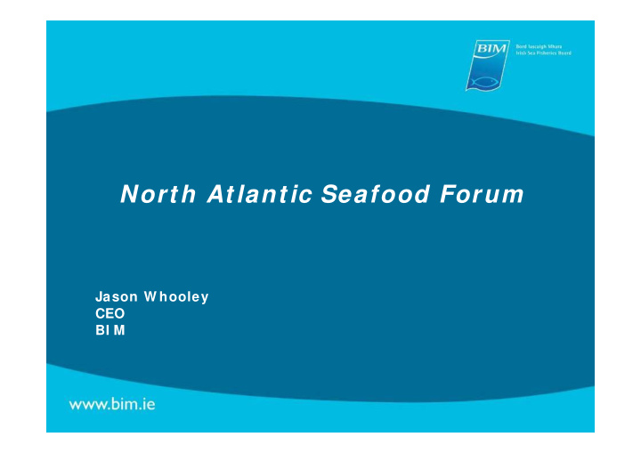 north atlantic seafood forum