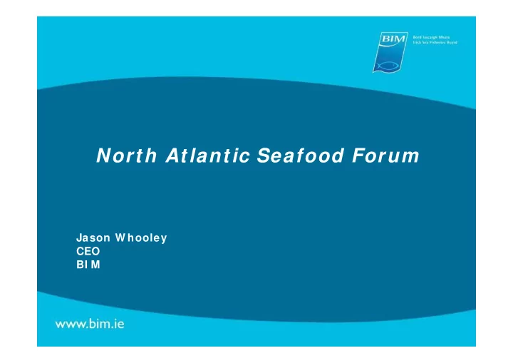 north atlantic seafood forum