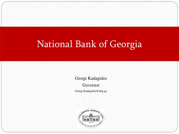 national bank of georgia
