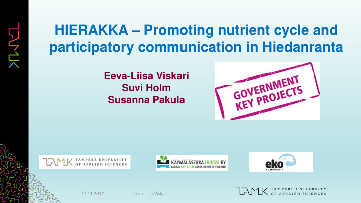 participatory communication in hiedanranta