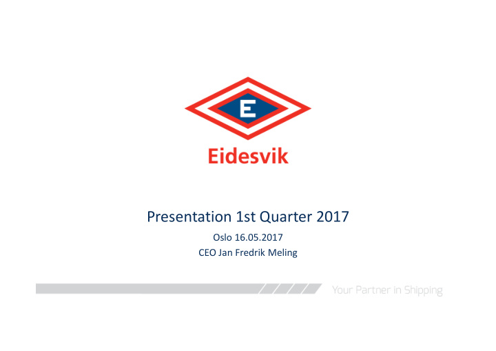 presentation 1st quarter 2017