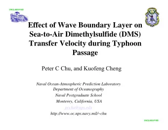 Effect of Wave Boundary Layer on  Sea-to-Air Dimethylsulfide (DMS)  Transfer Velocity during