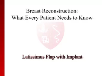 Goals of Care  Restore shape and function after cancer  Aid in physiological and