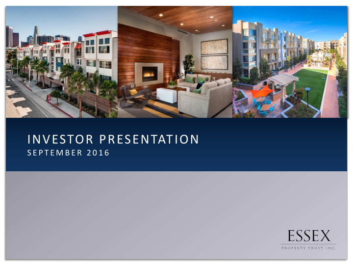 investor presentation