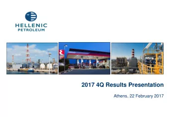 2017 4Q Results Presentation  Athens, 22 February 2017  CONTENTS    Executive Summary