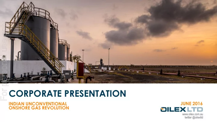 corporate presentation