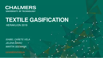 TEXTILE GASIFICATION  HERAKLION 2019  ISABEL CAETE VELA  JELENA MARIC  MARTIN SEEMANN