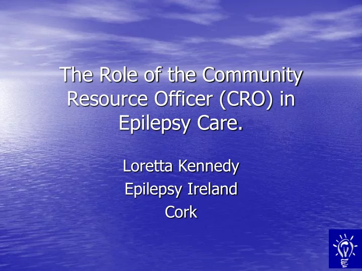 the role of the community