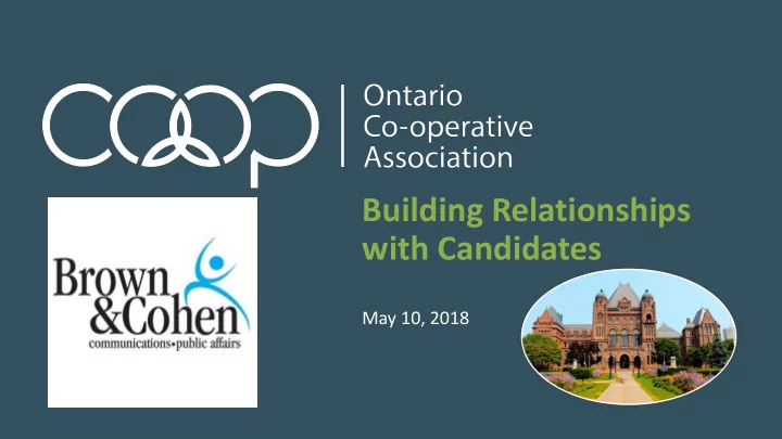 with candidates
