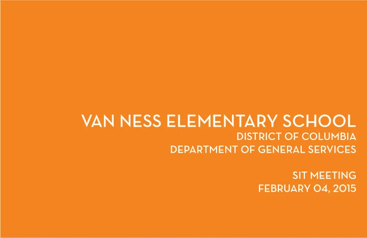 van ness elementary school