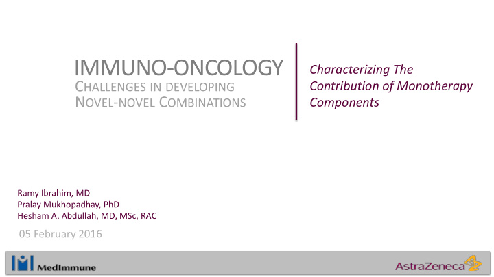 immuno oncology
